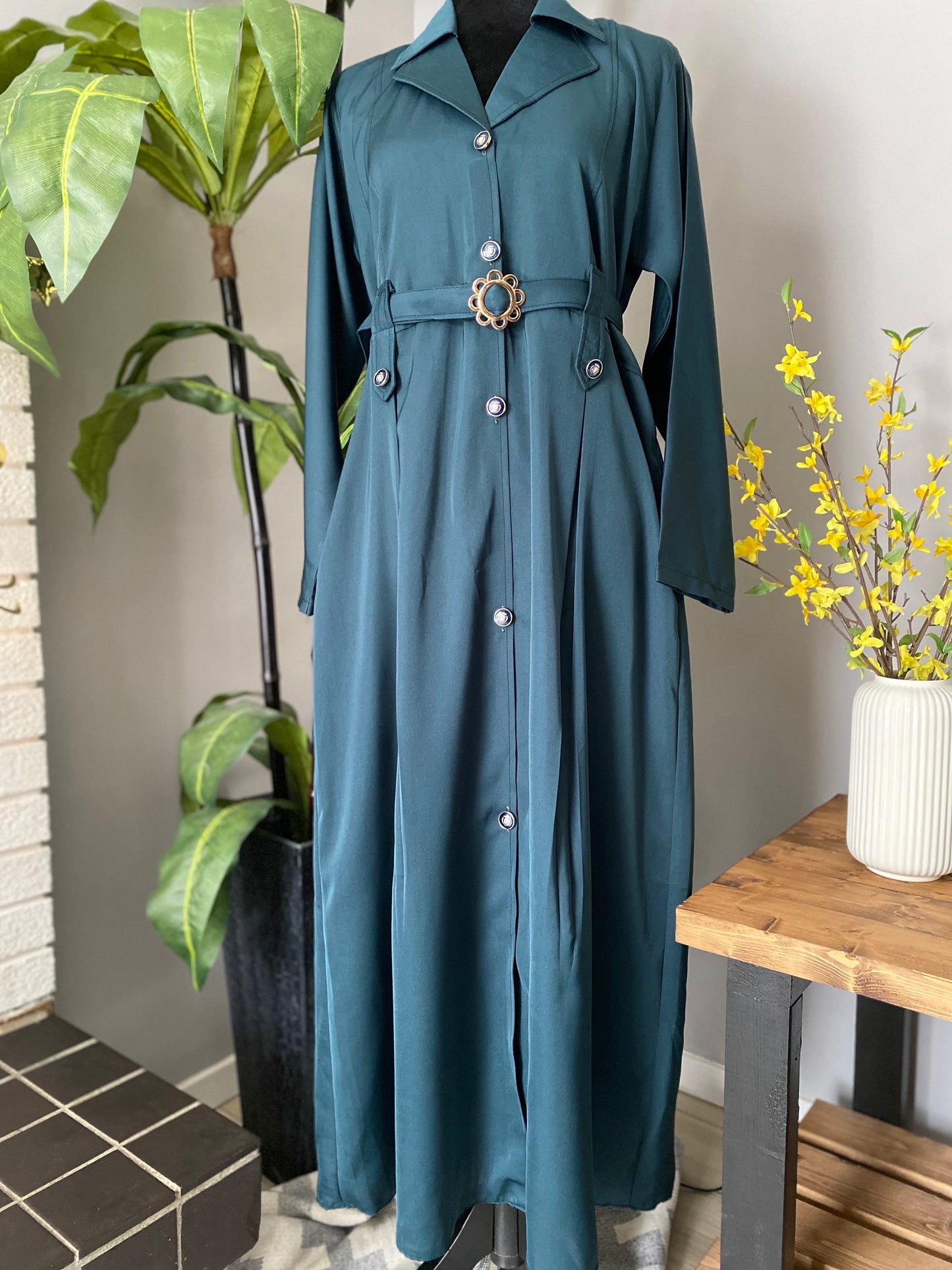 Formal Abaya - Coat Collar