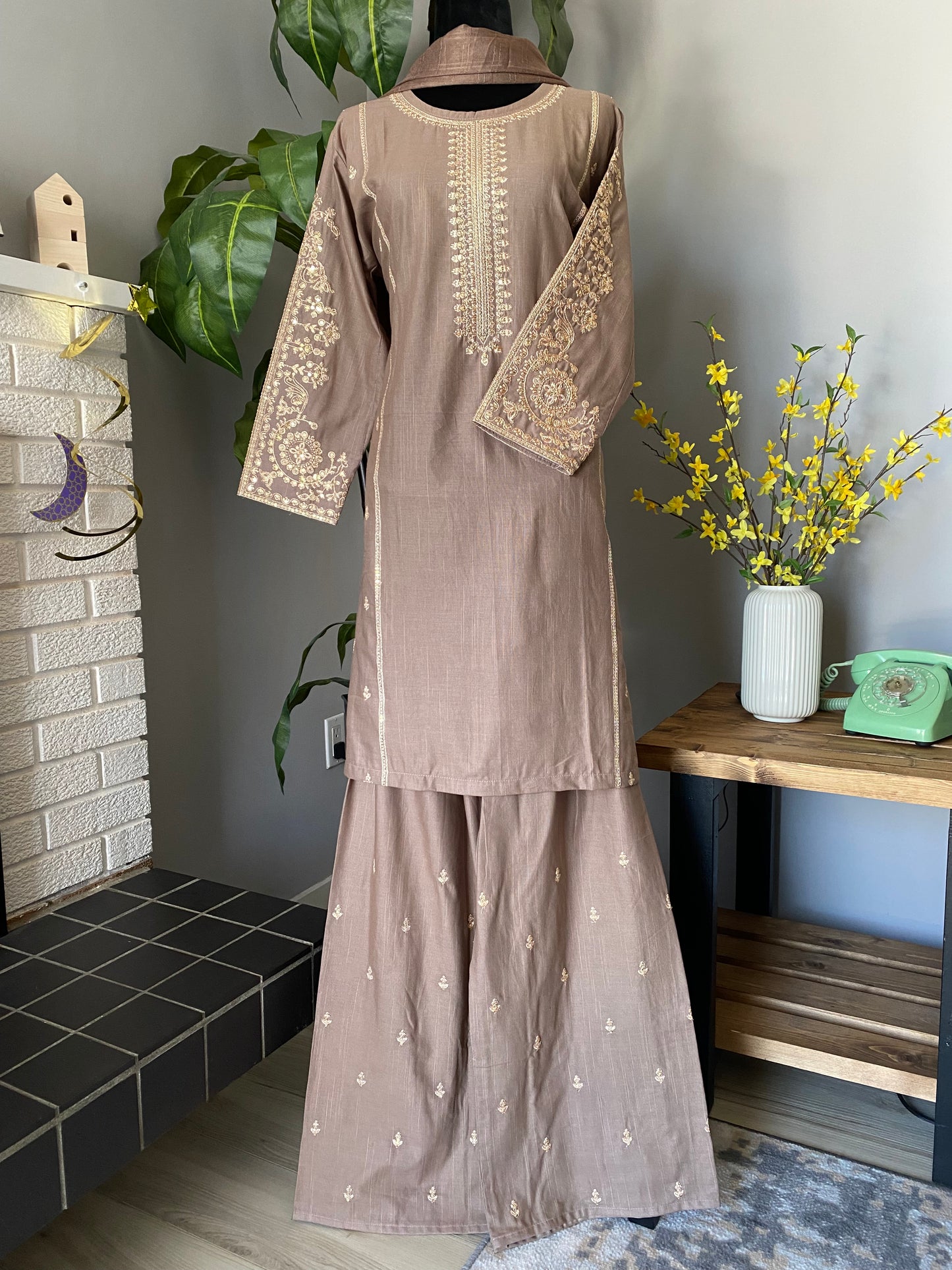 Embroidered Cotton 3-piece