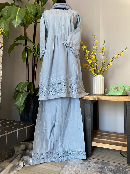 Embroidered Khaddar 3-piece