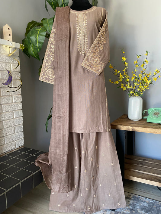 Embroidered Cotton 3-piece