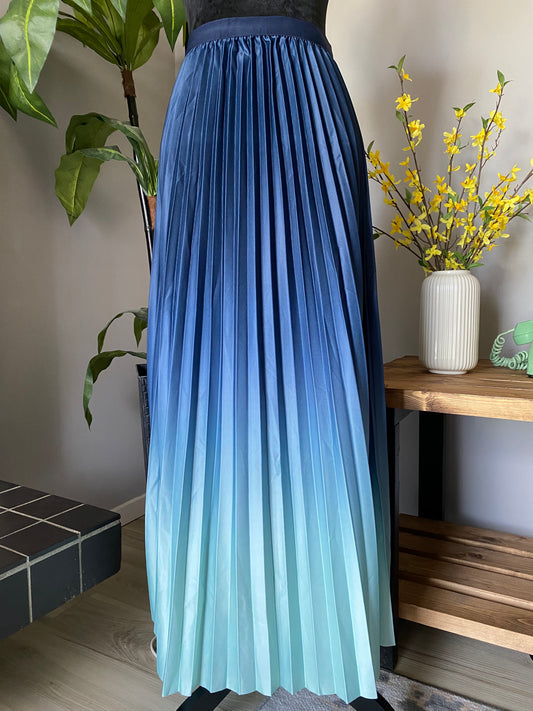 2-tone pleated skirt